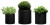 Комплект кашпо CYLINDER PLANTERS - 3 шт. (S+M+L) Комплект кашпо CYLINDER PLANTERS - 3 шт. (S+M+L)